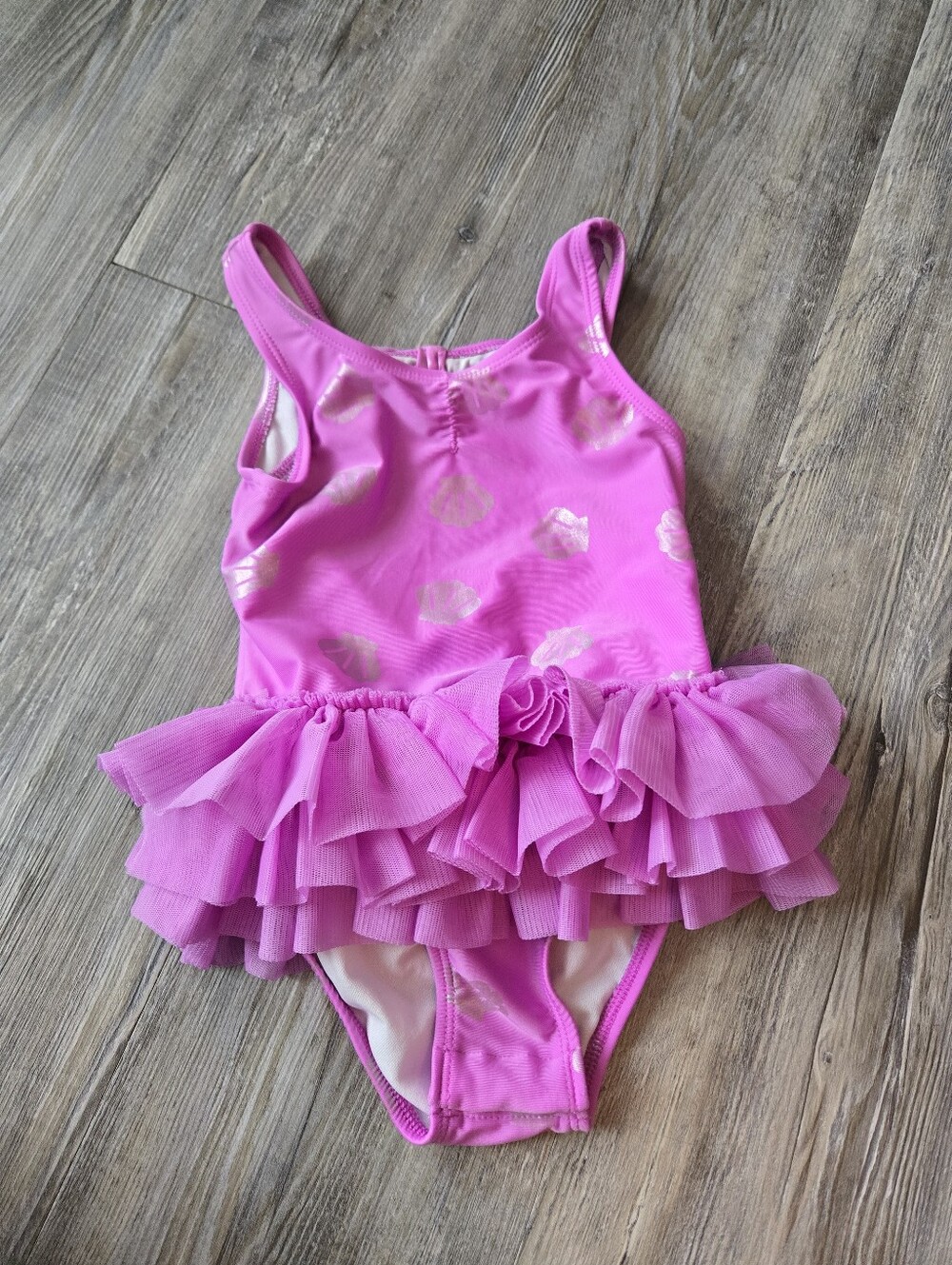 4T Girls Pink Tutu One-Piece Swimsuit